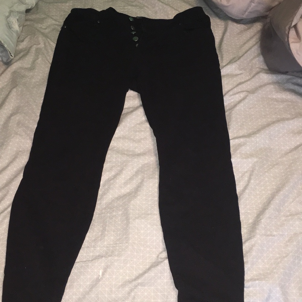 black high waisted jeans